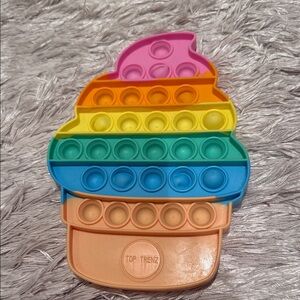Rainbow Ice Cream Pop It Toy